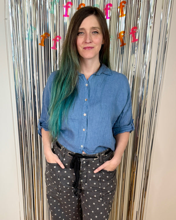 Bea Blouse - DB Blue