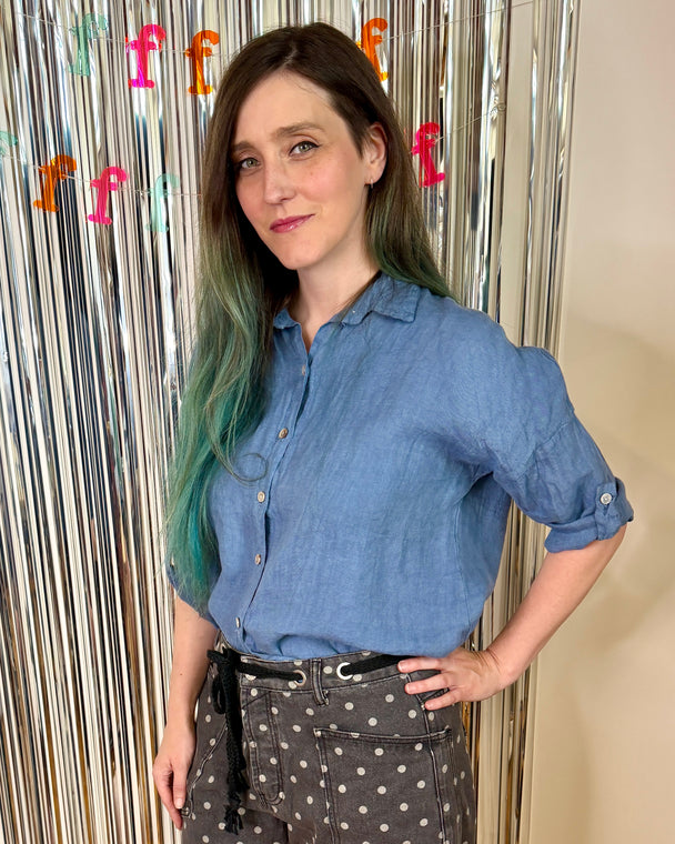 Bea Blouse - DB Blue