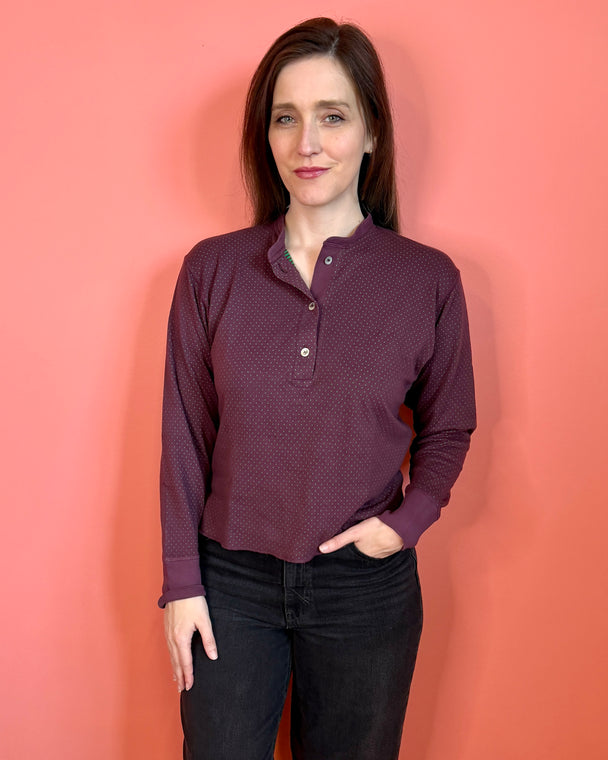 Henley - Polka Plum