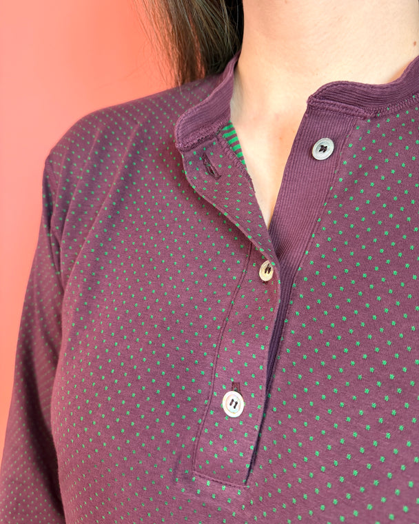 Henley - Polka Plum